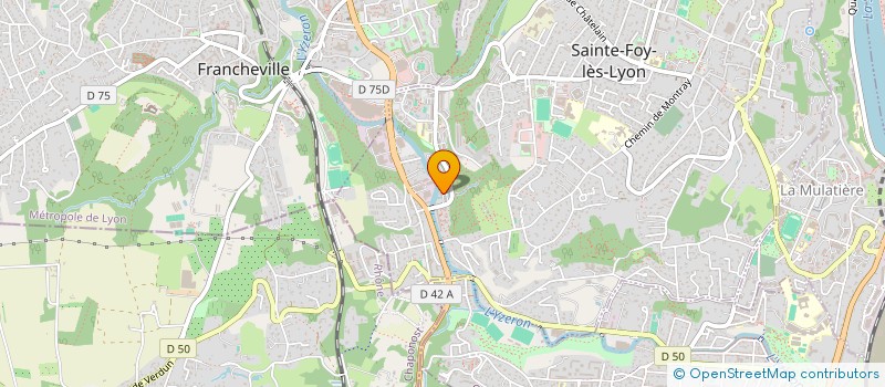 localisation de l'entreprise AGENCE IMMOBILIERE ROUSSILLON à SAINTE-FOY-LES-LYON