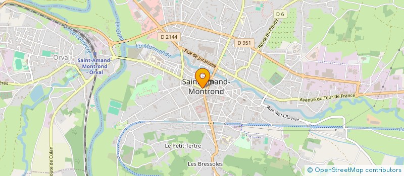 localisation de l'entreprise AGENCE IMMOBILIERE ST AMANDOISE  SAINT-AMAND-MONTROND