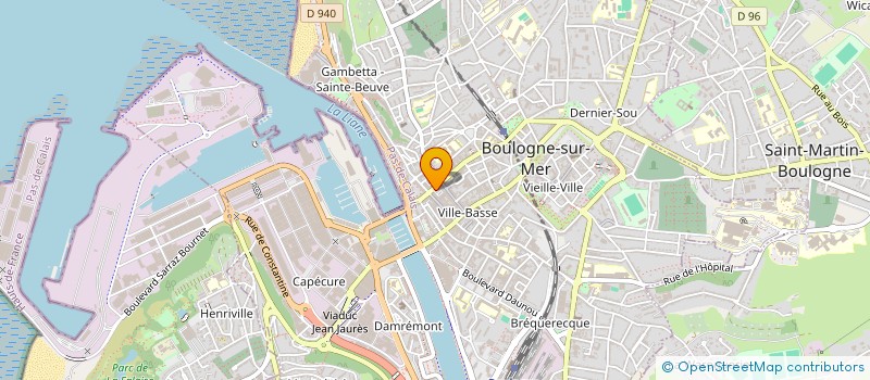localisation de l'entreprise AGENCE IMMOBILIERE TRANSIMMO à BOULOGNE-SUR-MER