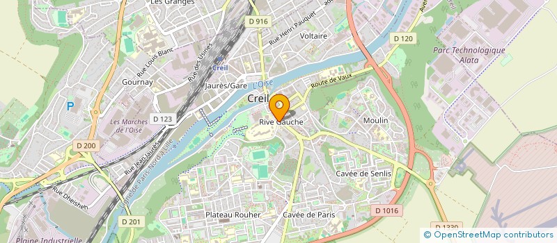 localisation de l'entreprise AGENCE IMMOBILIERE UN TOIT EN PLUS à CREIL