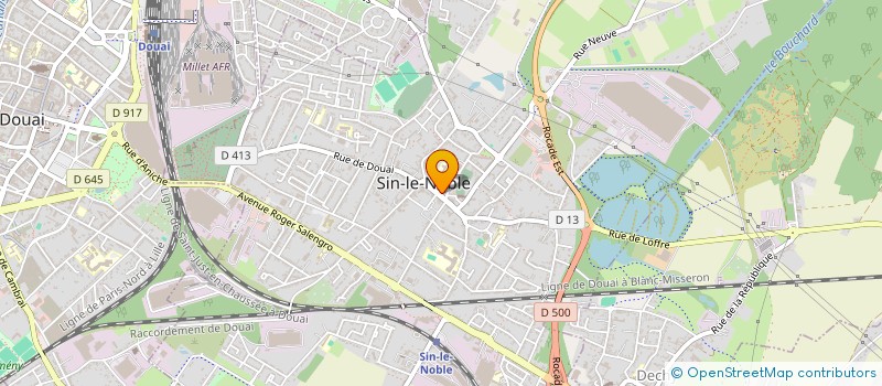 localisation de l'entreprise AGENCE IMMOBILYS  SIN-LE-NOBLE