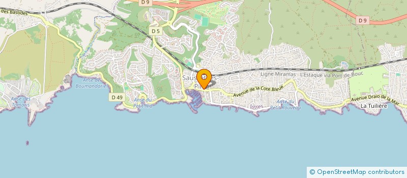localisation de l'entreprise AGENCE IMMOFAB à SAUSSET-LES-PINS