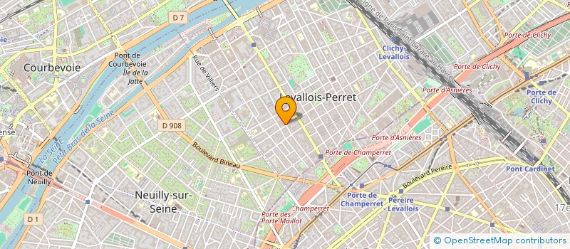 localisation de l'entreprise AGENCE IMPACT IMMO à LEVALLOIS-PERRET
