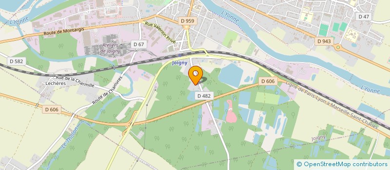 localisation de l'entreprise AGENCE INFORMATIQUE ET DEVELOPPEMENT THIBAULT à JOIGNY