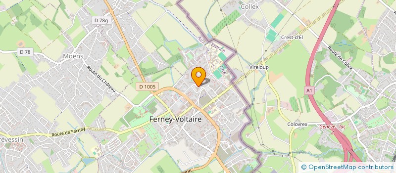 localisation de l'entreprise AGENCE INSIDE à FERNEY-VOLTAIRE