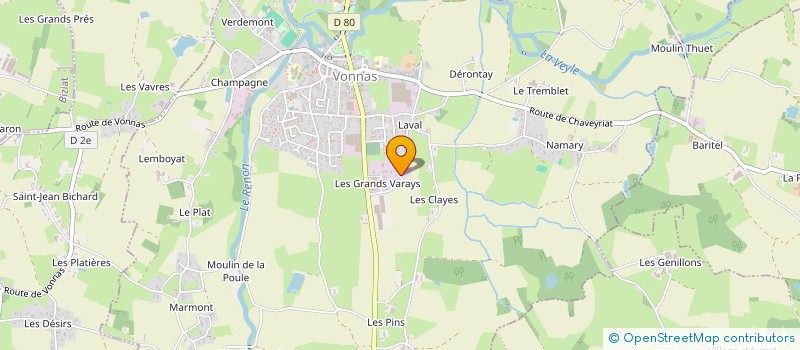 localisation de l'entreprise AGENCE INTENS IMMOBILIER à VONNAS