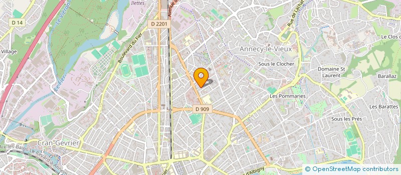 localisation de l'entreprise AGENCE J à ANNECY