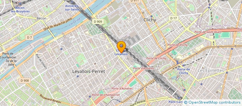localisation de l'entreprise AGENCE K à LEVALLOIS-PERRET