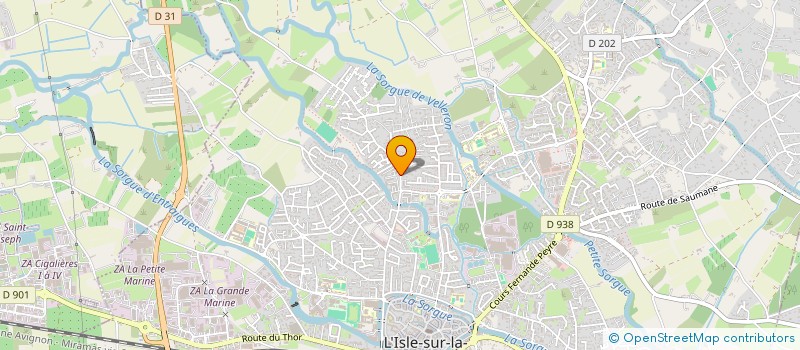 localisation de l'entreprise AGENCE LA BELLE VIE  L'ISLE-SUR-LA-SORGUE