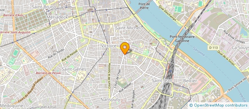localisation de l'entreprise AGENCE LA GIRONDINE DE L IMMOBILIER à BORDEAUX