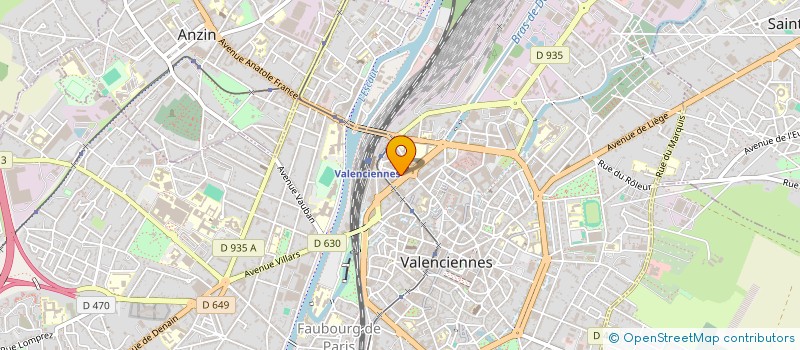 localisation de l'entreprise AGENCE LA RHONELLE à VALENCIENNES