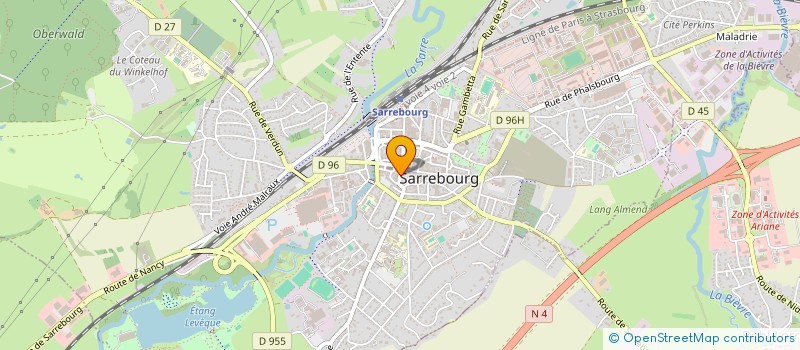 localisation de l'entreprise AGENCE LA VIGNE à SARREBOURG