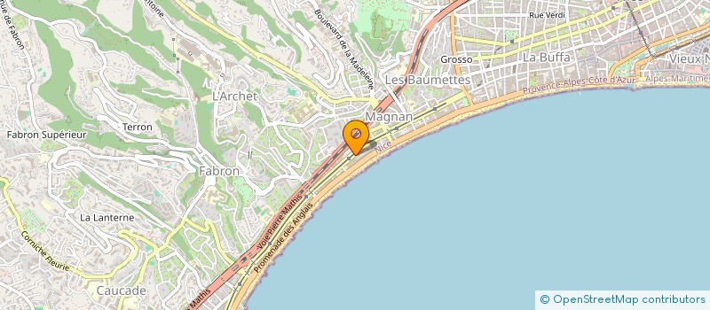 localisation de l'entreprise AGENCE LAST TOP à NICE