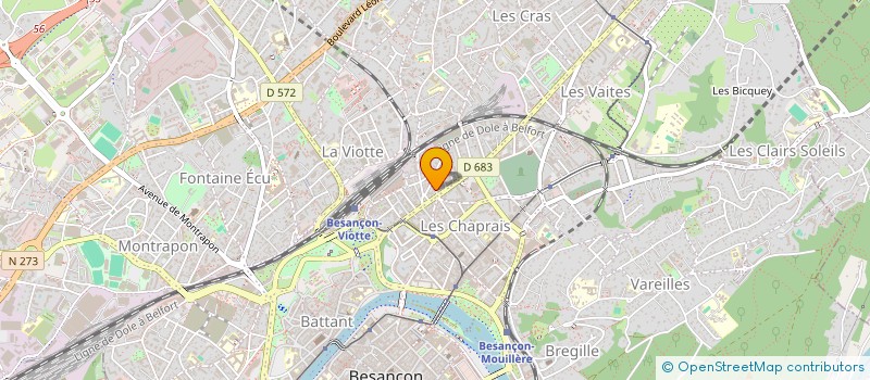 localisation de l'entreprise AGENCE LATITUDE à BESANCON