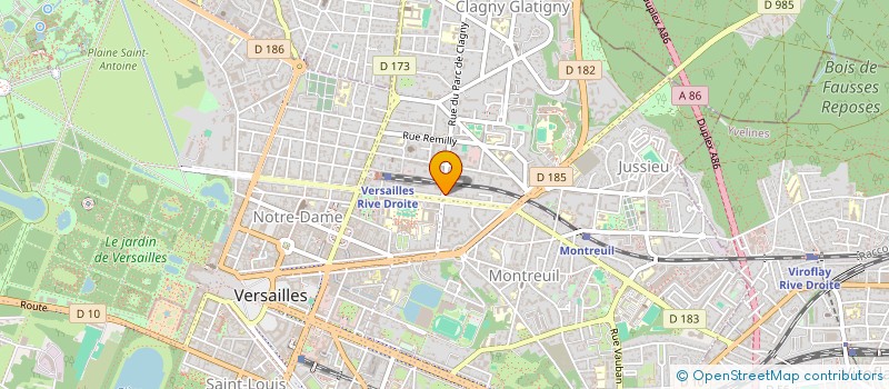 localisation de l'entreprise AGENCE LAZAREVIC ARCHITECTE à VERSAILLES