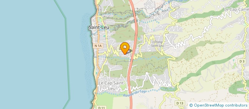 localisation de l'entreprise AGENCE LE BRETON REUNION IMMOBILIER  SAINT-LEU