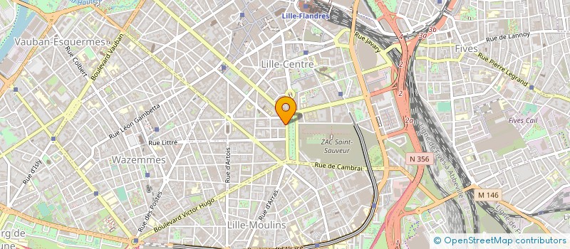 localisation de l'entreprise AGENCE LE BURO à LILLE
