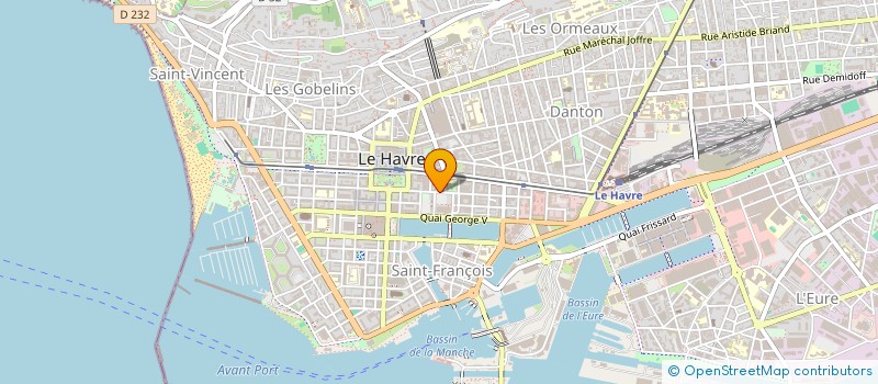 localisation de l'entreprise AGENCE LE HAVRE VOYAGES à LE HAVRE