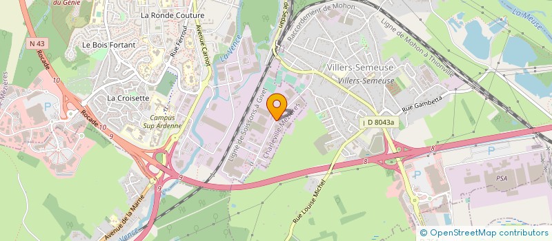 localisation de l'entreprise AGENCE LE SANGLIER CONSEIL EN COMM SA à CHARLEVILLE-MEZIERES