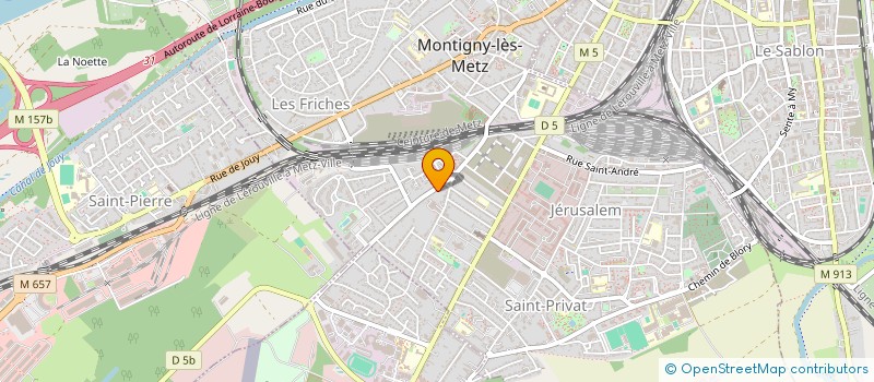 localisation de l'entreprise AGENCE LE SCANNER à MONTIGNY-LES-METZ