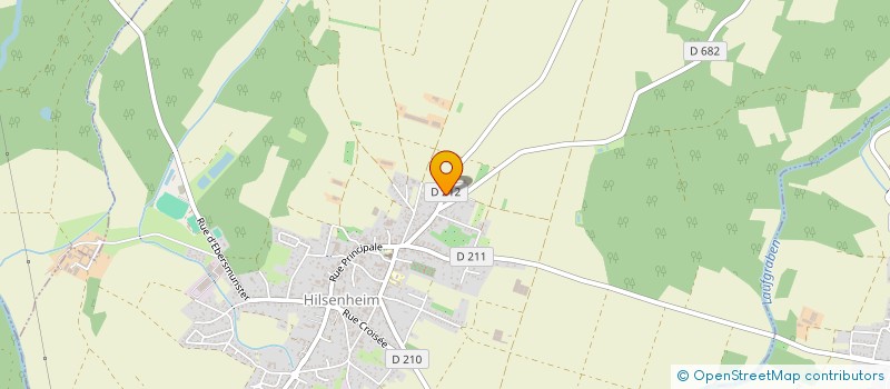 localisation de l'entreprise AGENCE LEBHERTZ à HILSENHEIM