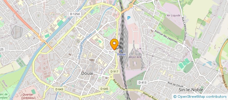 localisation de l'entreprise AGENCE LEFEBVRE ET PANNEQUIN à DOUAI