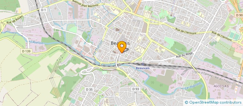 localisation de l'entreprise AGENCE LES 3 C  BEAUVAIS