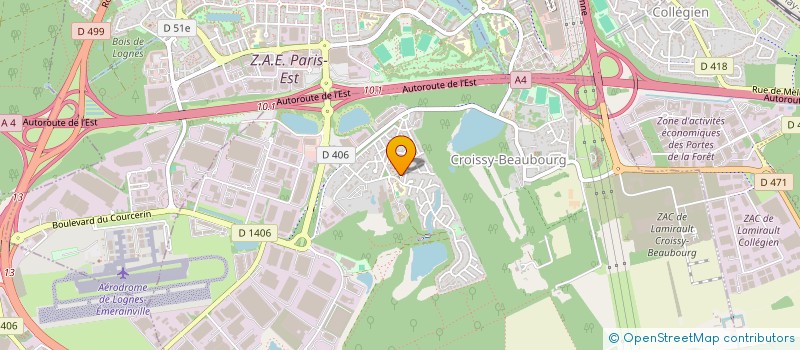 localisation de l'entreprise AGENCE LES 3 CHENES  CROISSY-BEAUBOURG