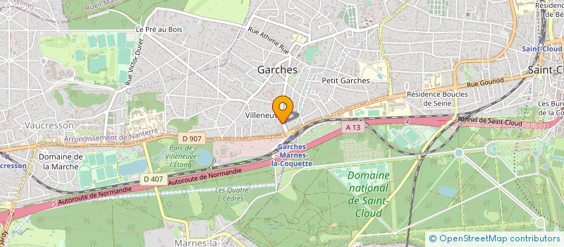 localisation de l'entreprise AGENCE LES MARECHAUX à GARCHES