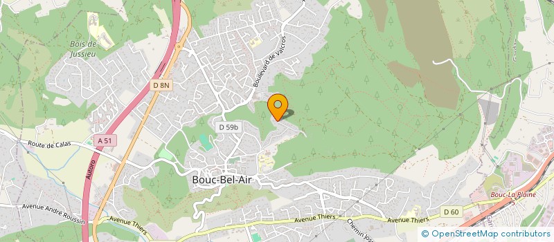 localisation de l'entreprise AGENCE LES PINS IMMOBILIER à BOUC-BEL-AIR