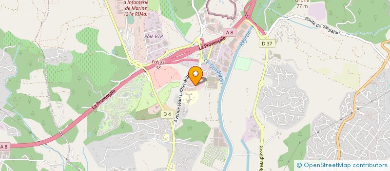 localisation de l'entreprise AGENCE LF FERMETURES à FREJUS