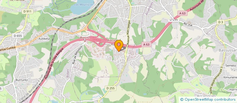 localisation de l'entreprise AGENCE LOC NOUV TECHN INFO COMMUNICATION à BIDART