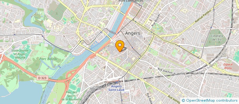 localisation de l'entreprise AGENCE LOCALE DE L'ENERGIE ET DU CLIMAT DU TERRITOIRE D'ANGERS LOIRE METROPOLE à ANGERS