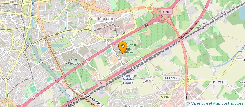 localisation de l'entreprise AGENCE LUMA à MONTPELLIER