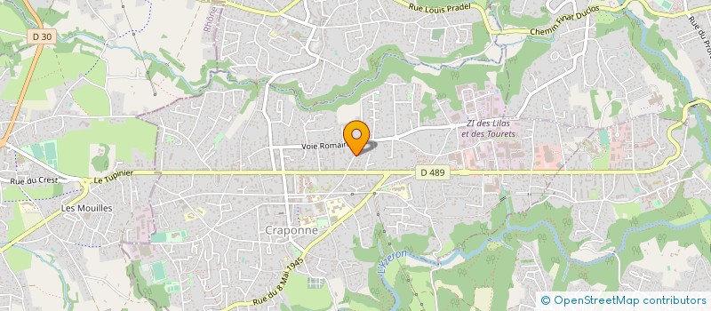 localisation de l'entreprise AGENCE LYONNAISE PROTECTION & SURVEILLAN  CRAPONNE