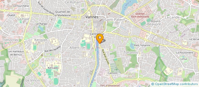 localisation de l'entreprise AGENCE M V à VANNES