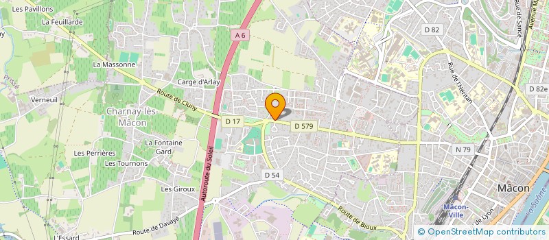 localisation de l'entreprise AGENCE MACONNAIS IMMOBILIER  CHARNAY-LES-MACON
