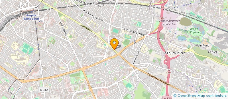 localisation de l'entreprise AGENCE MADELEINE IMMOBILIER (A.M.I.) à ANGERS