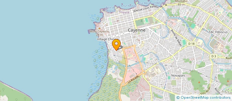 localisation de l'entreprise AGENCE MAINTENANCE INFORMATIQUE à CAYENNE