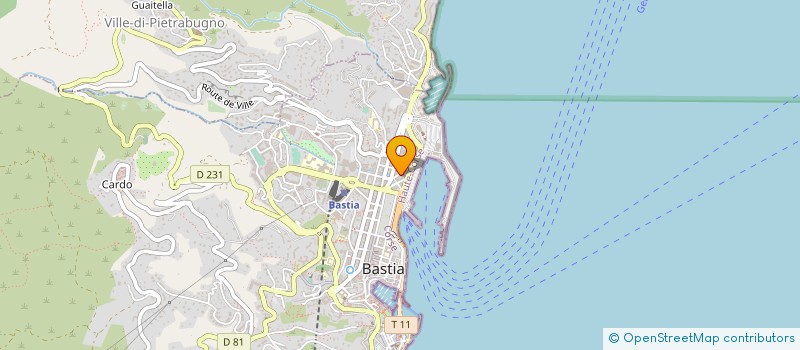 localisation de l'entreprise AGENCE MARITIME BASTIAISE à BASTIA
