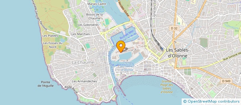 localisation de l'entreprise AGENCE MARITIME PIERRE LAMBOT à LES SABLES D'OLONNE