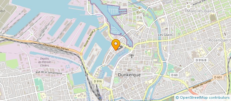 localisation de l'entreprise AGENCE MARITIME ROMMEL à DUNKERQUE
