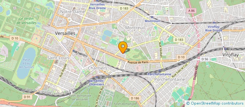 localisation de l'entreprise AGENCE MASSIP MONGAZON à VERSAILLES