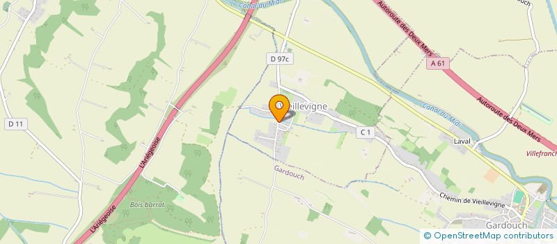 localisation de l'entreprise AGENCE MATRIMONIALE EVOILA  VIEILLEVIGNE