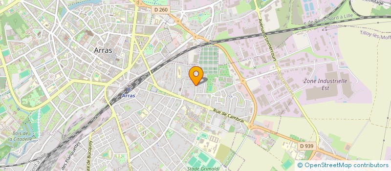 localisation de l'entreprise AGENCE MBS à ARRAS