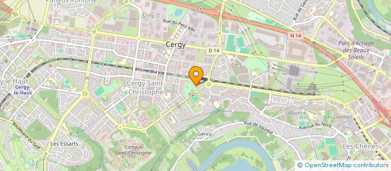 localisation de l'entreprise AGENCE MDY ACCUEIL  CERGY