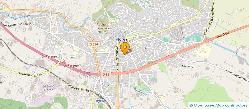 localisation de l'entreprise AGENCE MEDITERRANEE IMMOBILIER à HYERES