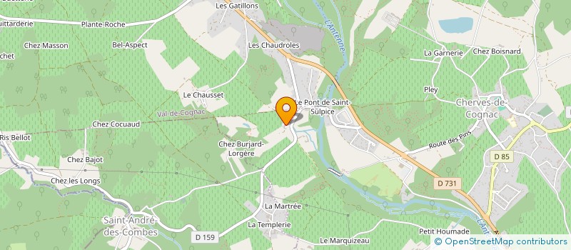 localisation de l'entreprise AGENCE MELUSINE à VAL-DE-COGNAC