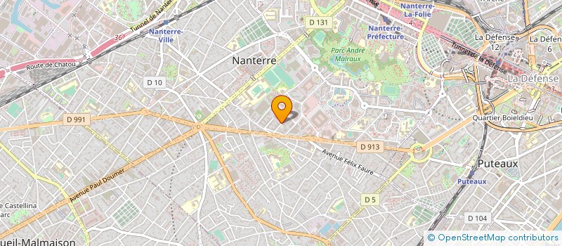 localisation de l'entreprise AGENCE MERIDIONALE DE LOCATION DE FILMS à NANTERRE