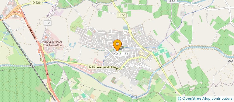 localisation de l'entreprise AGENCE MERIDIONALE IMMOBILIERE  SALEILLES